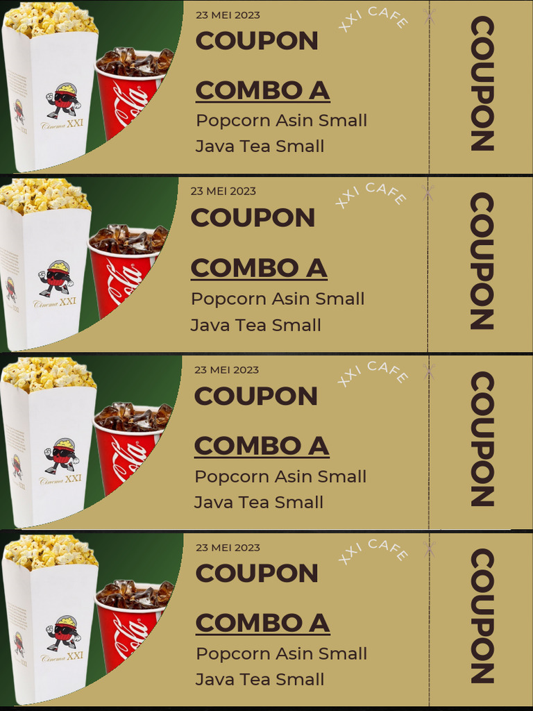 Black Green Brown Modern Minimalist Simple Food Coupon - 20241123 ...