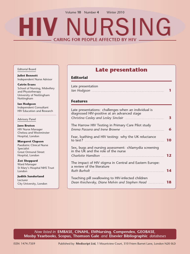 Late Presentation in HIV Care Challenges | PDF | General Practitioner ...