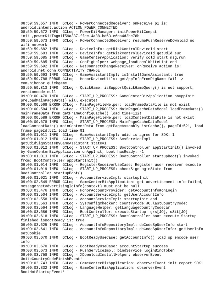 Game Center Application Log Analysis | PDF | Digital Technology | Web ...