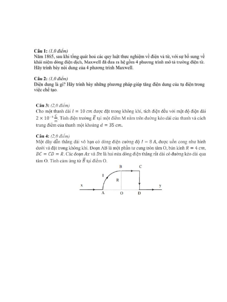 Đề Thi Thử Lý 2 - b | PDF