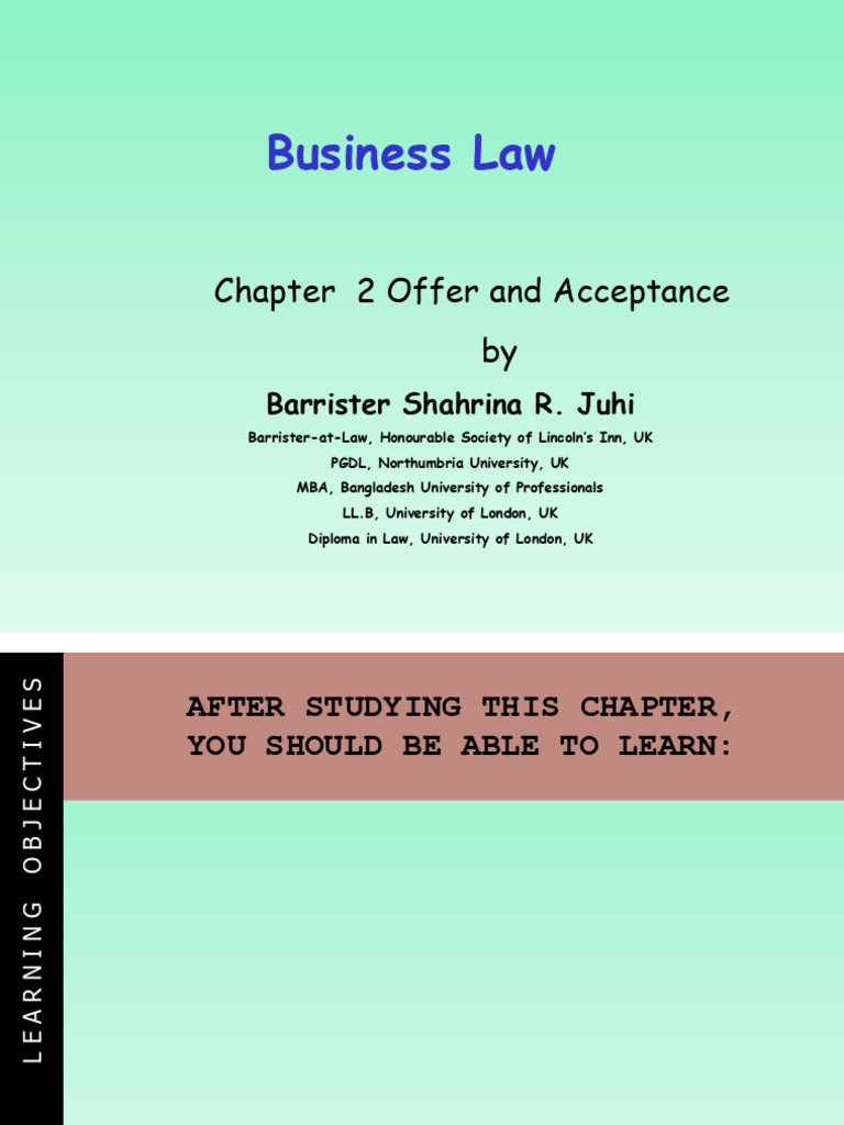 Validity of Offers in Contract Law | PDF | Offer And Acceptance ...