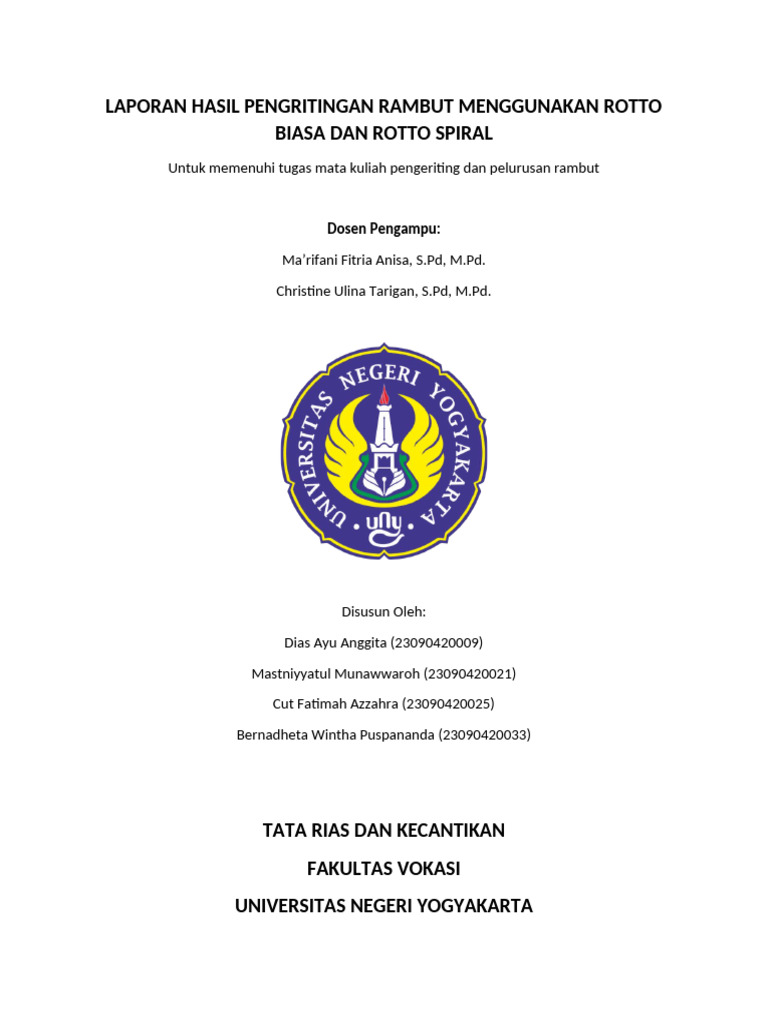 Pengeritingan Rambut dengan Rotto | PDF