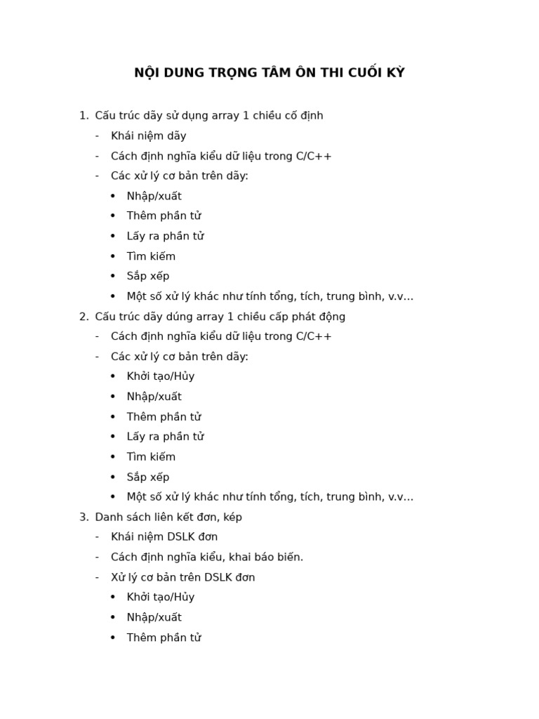 Ôn Thi CK | PDF
