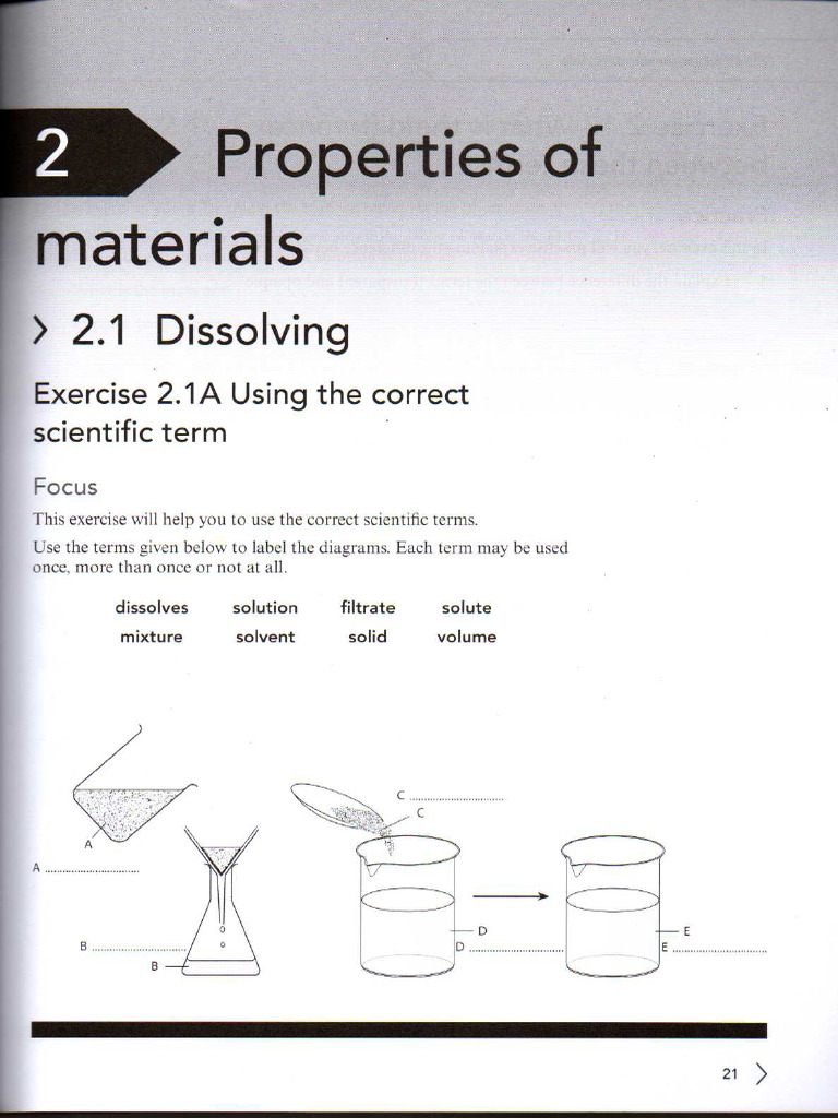 Cambride Science g8 - Chapter 2 Properties of Material | PDF
