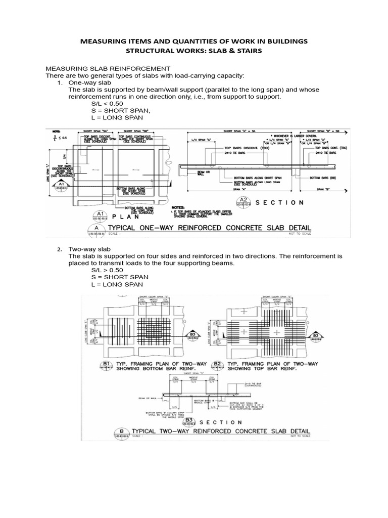 Measuring Slab and Stair Reinforcement | PDF