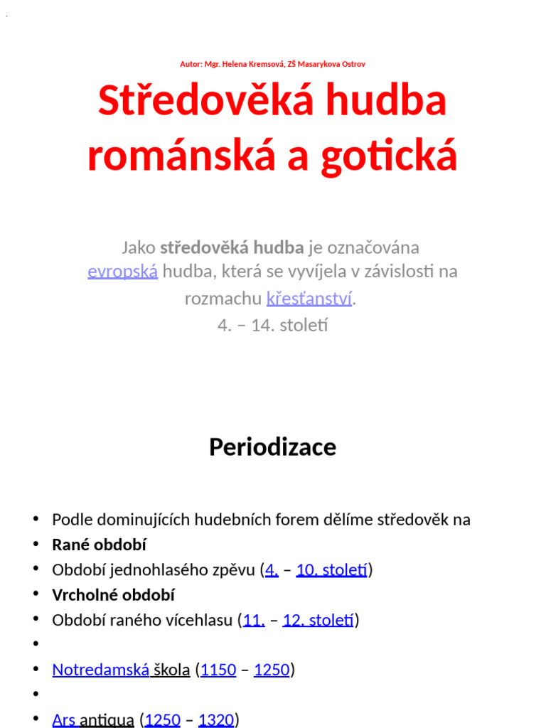 Středověká Hudba | PDF
