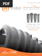 Catálogo de Implantes Tapered BioHorizons | PDF | Implante dental