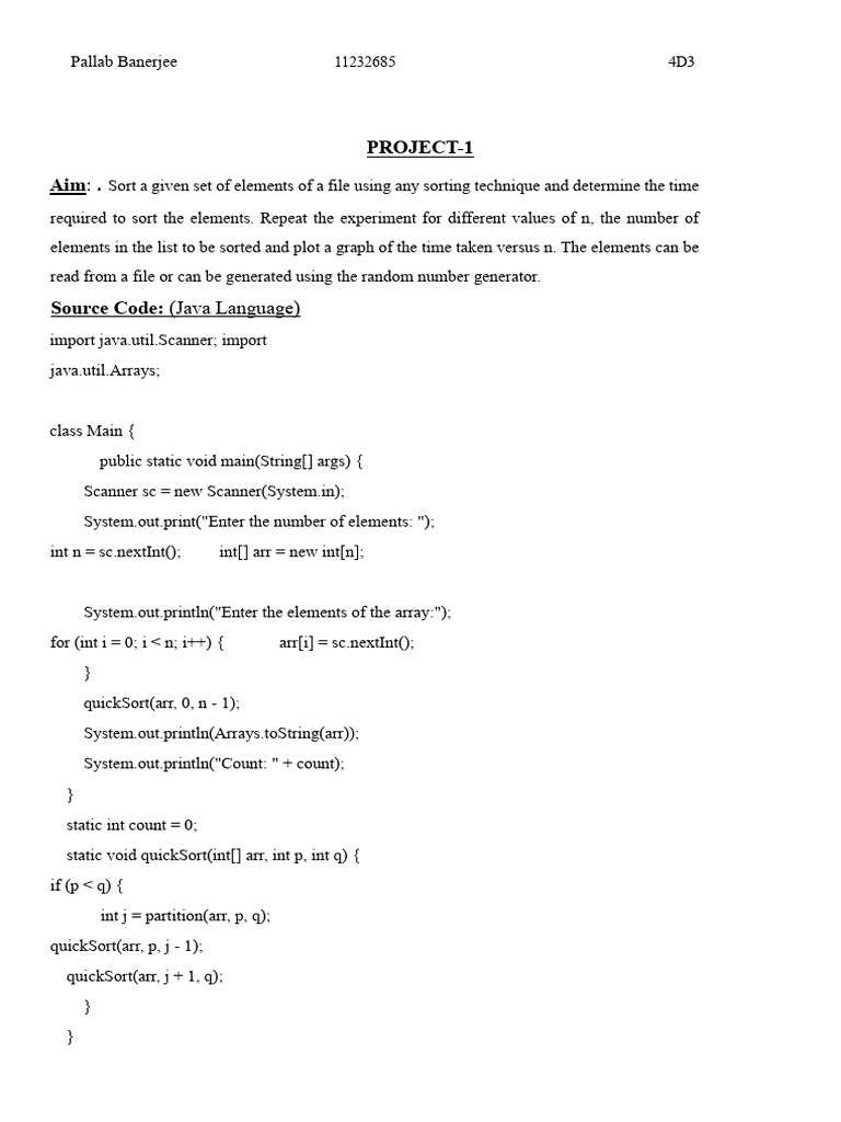Daa Project | PDF