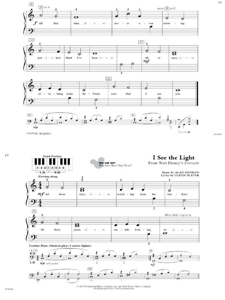 Easy Disney Piano Songs Pdf