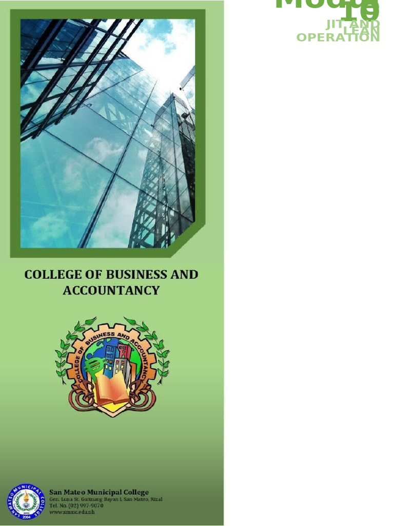 JIT and Lean Operations Overview | PDF | Lean Manufacturing | Inventory