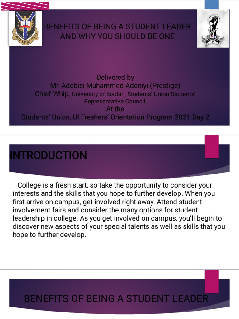 Advantages of Student Leadership | PDF | Leadership | Community