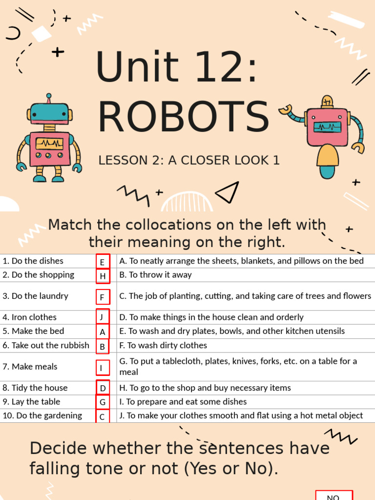 G6 Unit 12 Lesson 2 | PDF | Robot | Robotics