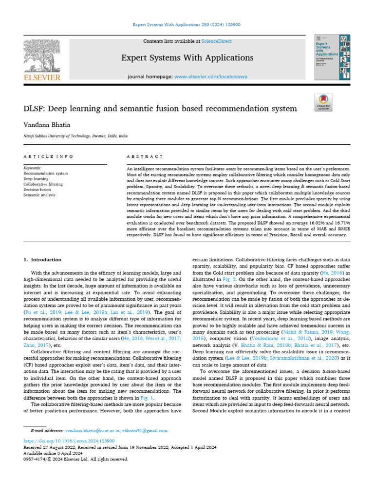 Deep Learning Ans Semantic Fused FRS | PDF | Accuracy And Precision ...