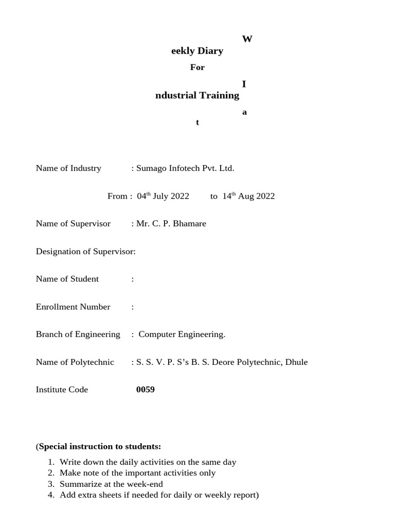 Industrial Training Diary: Web Development | PDF | Java Script | J Query