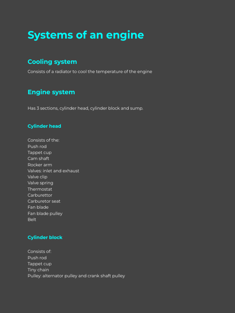Engine Assembly Overview and Components | PDF