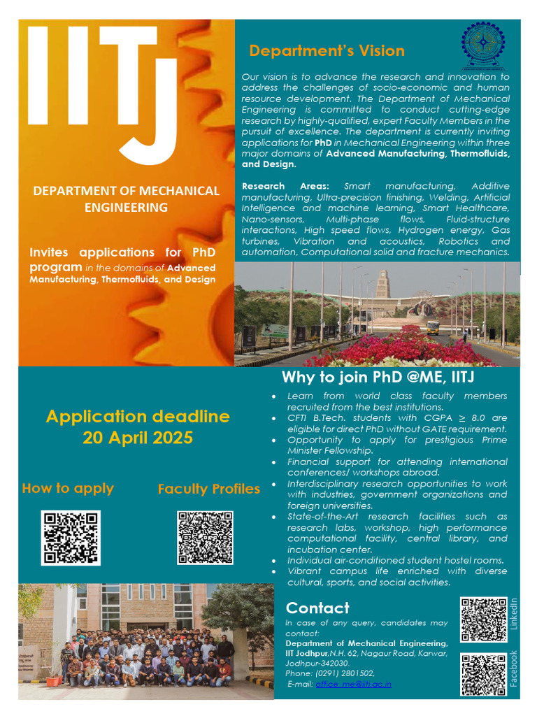 PhD Opportunities in Mechanical Engineering | PDF | Mechanical ...