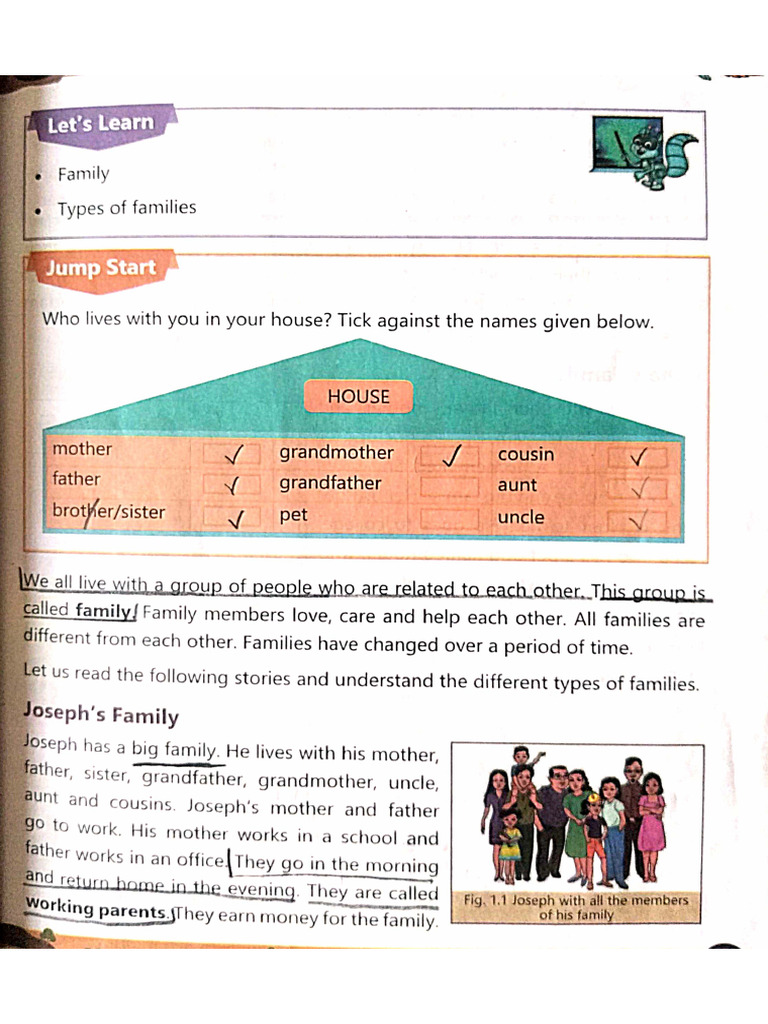 SST - Grade 3 - Understand Changes in Families | PDF