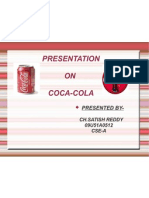 Presentation ON Coca-Cola: Presented by