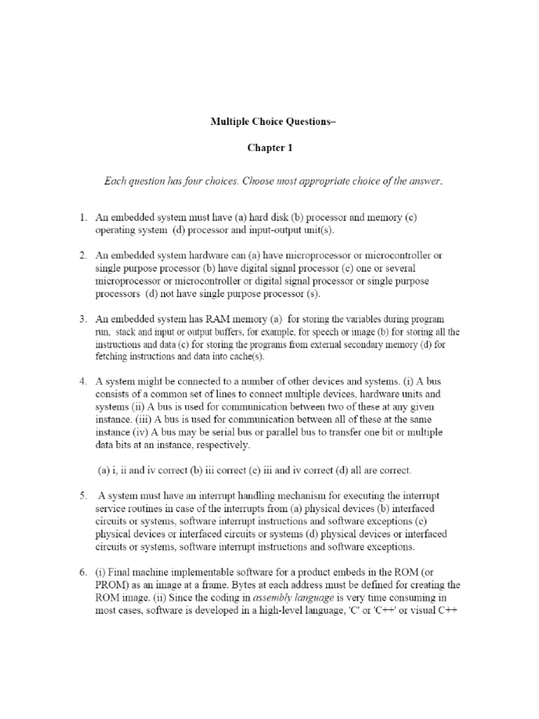 Objective Questions and Answers 2 | PDF