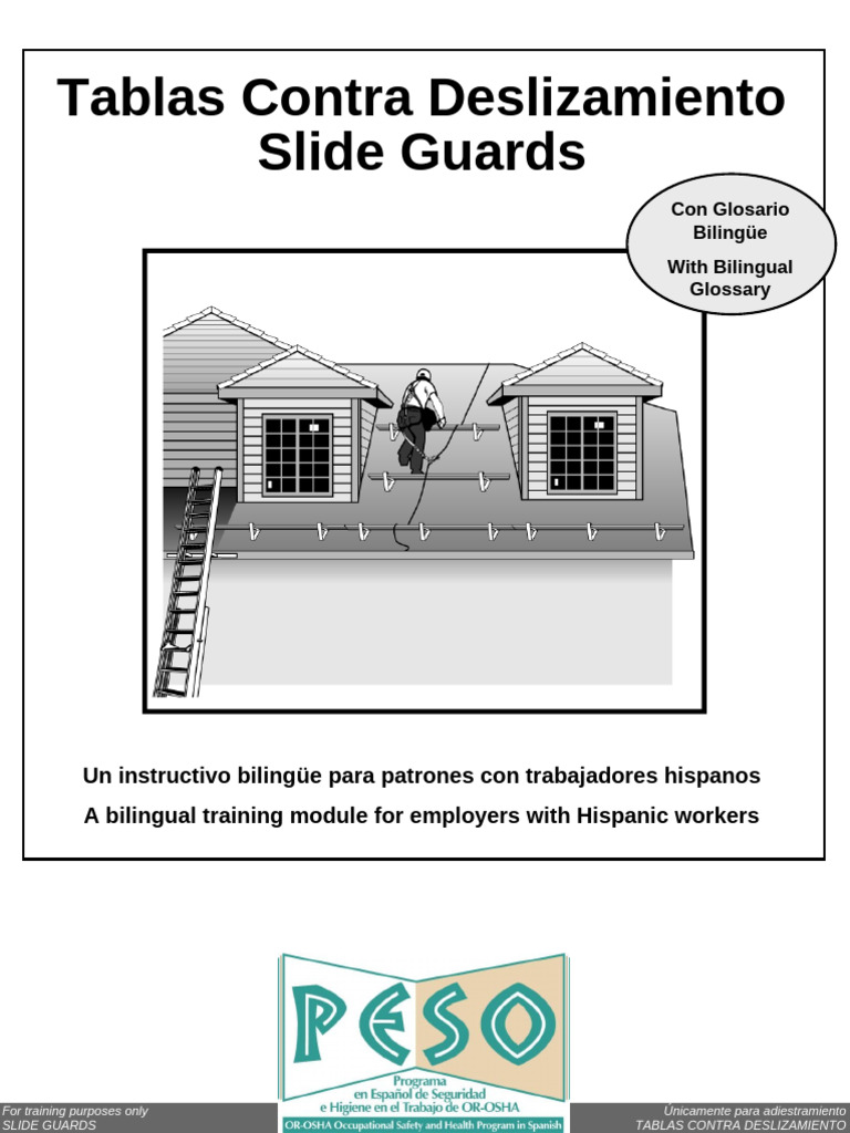 Instructivo Bilingüe sobre Tablas Contra Deslizamiento | PDF