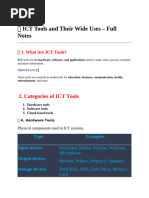 ICT 8 - Tools and Equipment Used in ICT | PDF | Computer Network | Usb