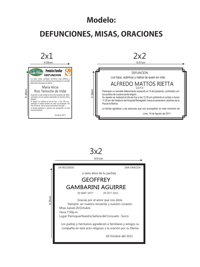 Defunciones modelos