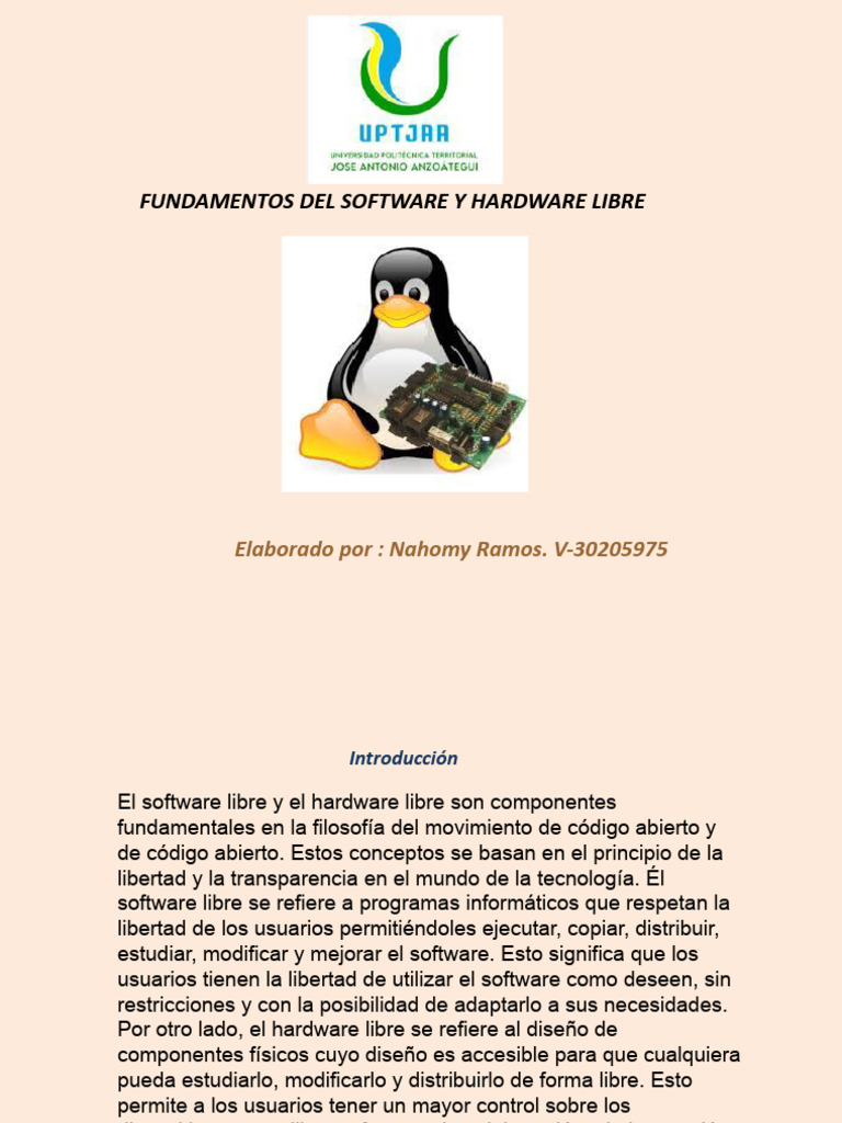 Fundamentos de Software y Hardware Libre | PDF | Software libre ...