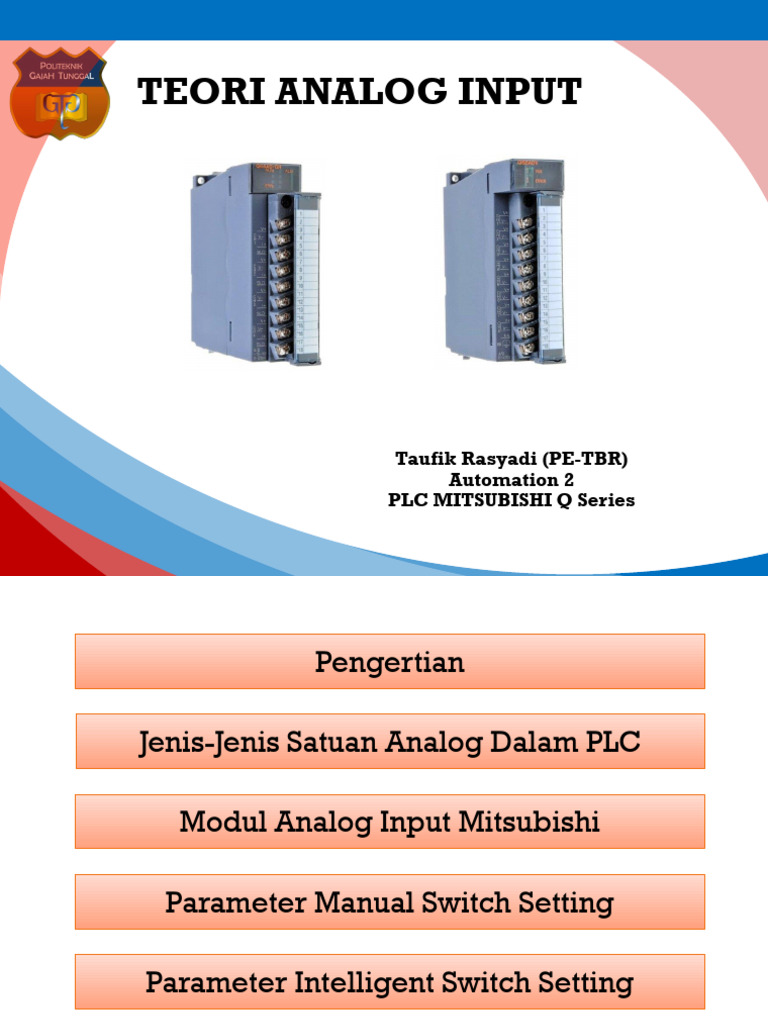 Teori dan Pemrograman Analog Input PLC | PDF