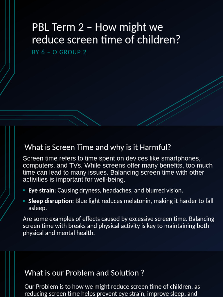Reducing Screen Time For Online Shoppers Reference: Reducing Children S Screen Time