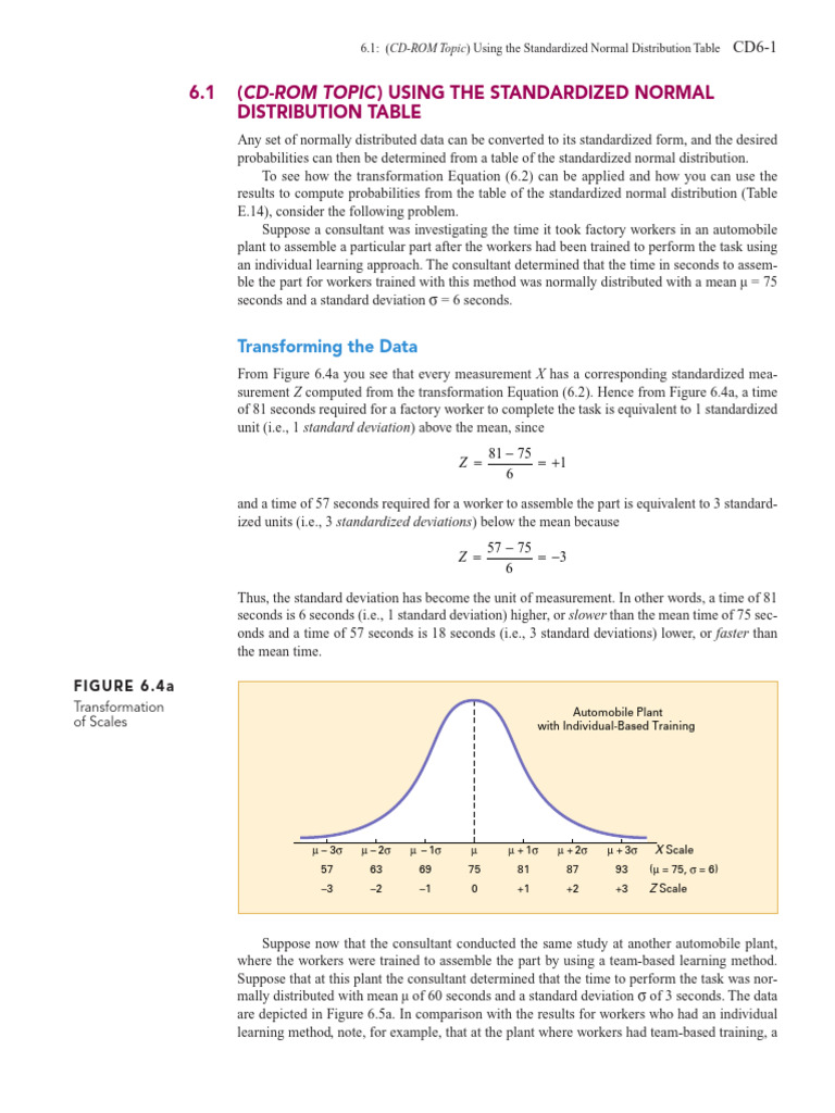 cdch06 Part1 | PDF | Normal Distribution | Standard Deviation