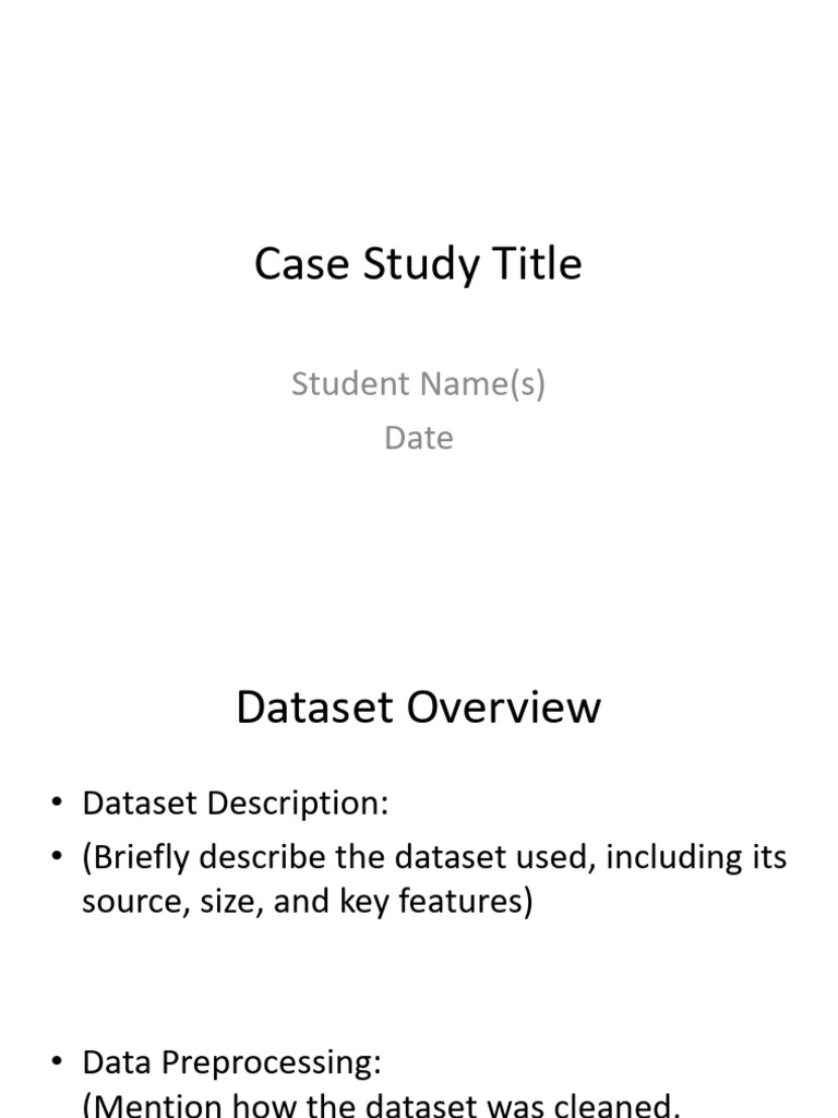 Data-Driven Case Study Analysis | PDF