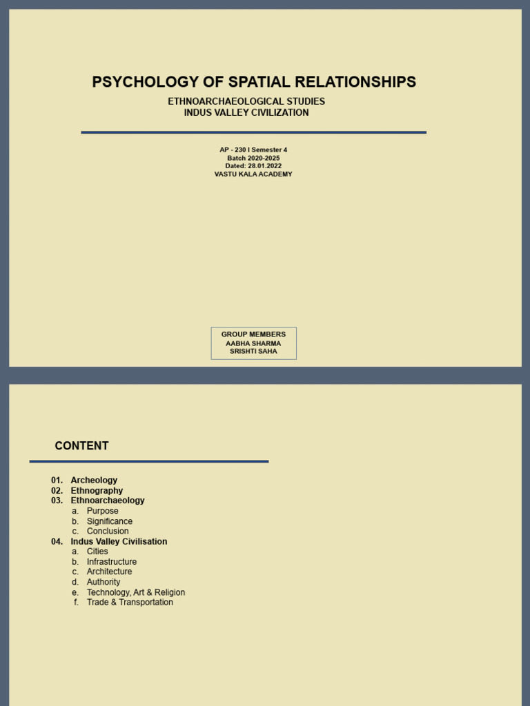Ap 230 - PSR - 1a - G04 - Ethno-Archeological Studies | PDF | Archaeology