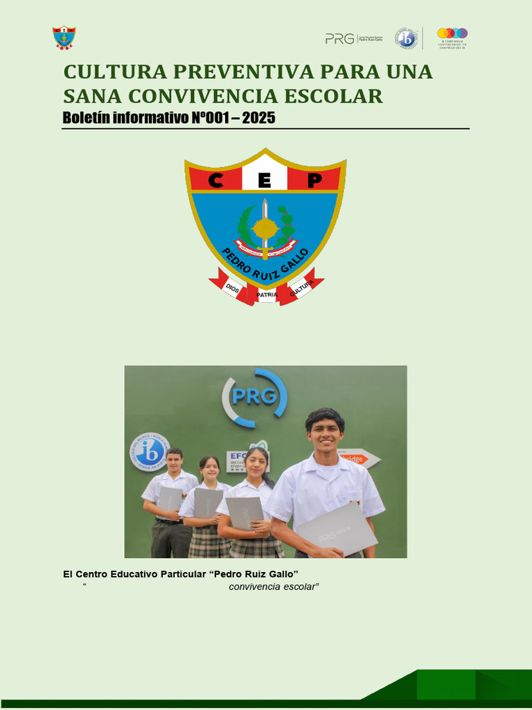 Cultura Preventiva en la Convivencia Escolar | PDF | Escuelas ...