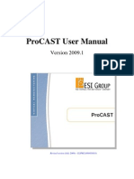 ProCAST Simulation Steps Guide | PDF | Computers