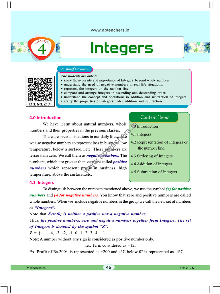 Integers | PDF