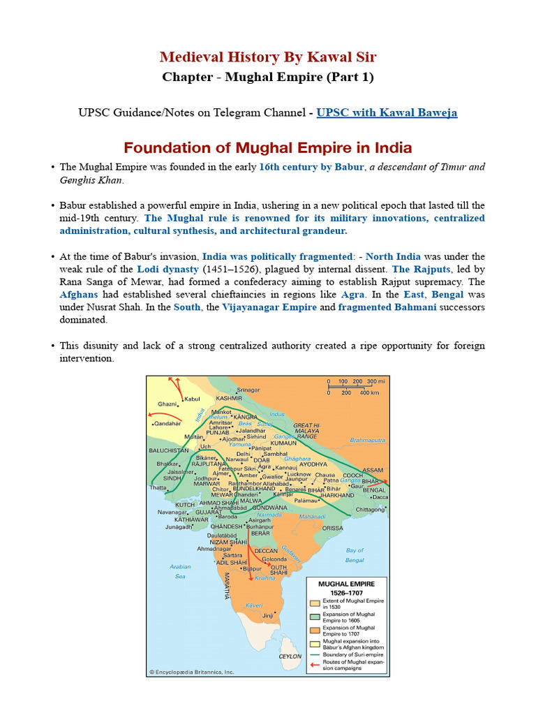 Foundations of the Mughal Empire | PDF | Mughal Empire
