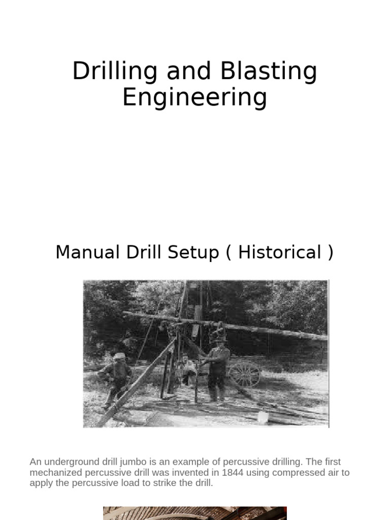 Drilling Techniques in Mining Operations | PDF | Drill | Mining