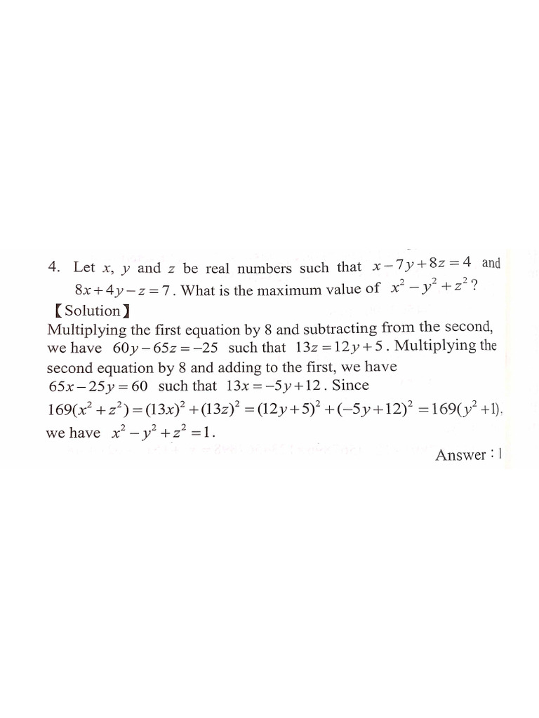 Problems and Solutions Given On 21.5.24 For INIMC. | PDF
