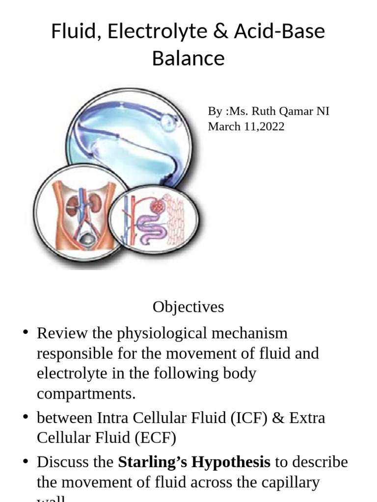 Fluid and Electrolyte Balance Overview | PDF | Electrolyte | Edema