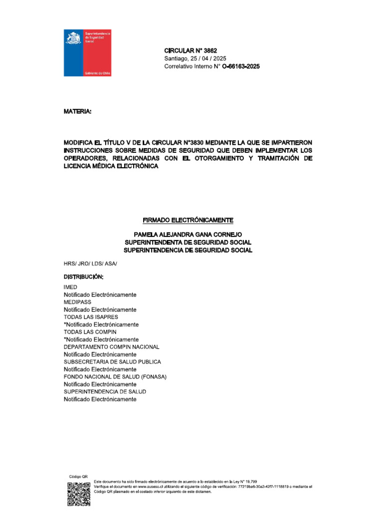 Circular 3862 | PDF