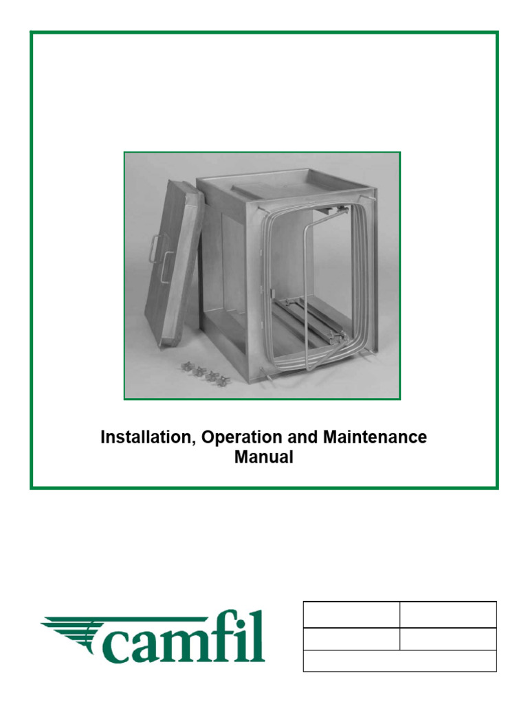 Camfil FB Housing Installation Manual | PDF | Filtration | Duct (Flow)