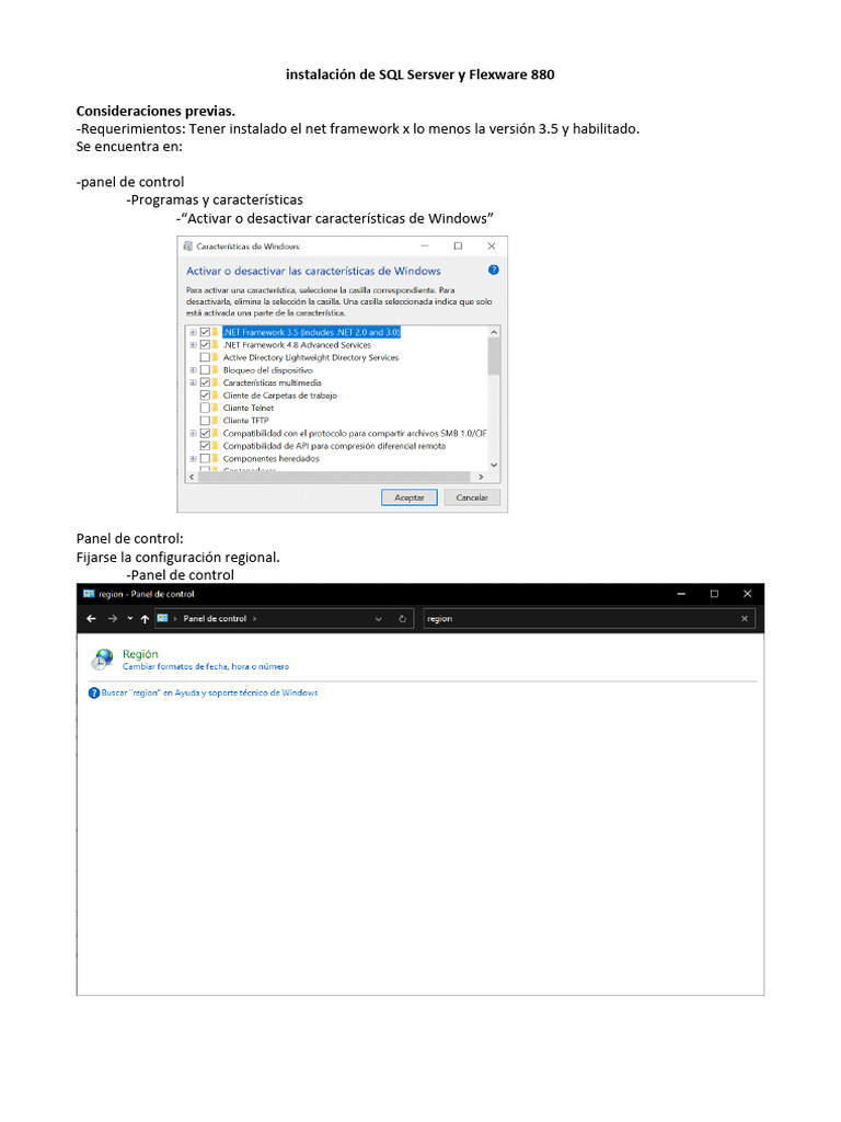 Instalación de SQL Server y Flexware 880 | PDF | Servidor SQL de ...