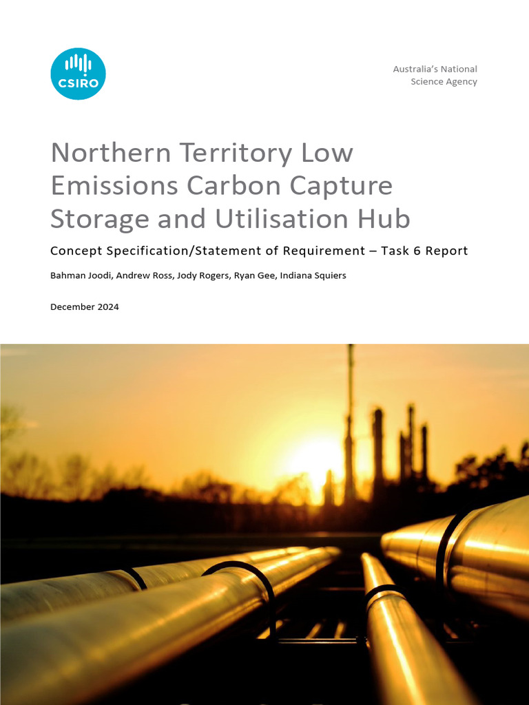 NTLowEmissionCCUSHub - Task 6 Report | PDF | Carbon Capture And Storage ...