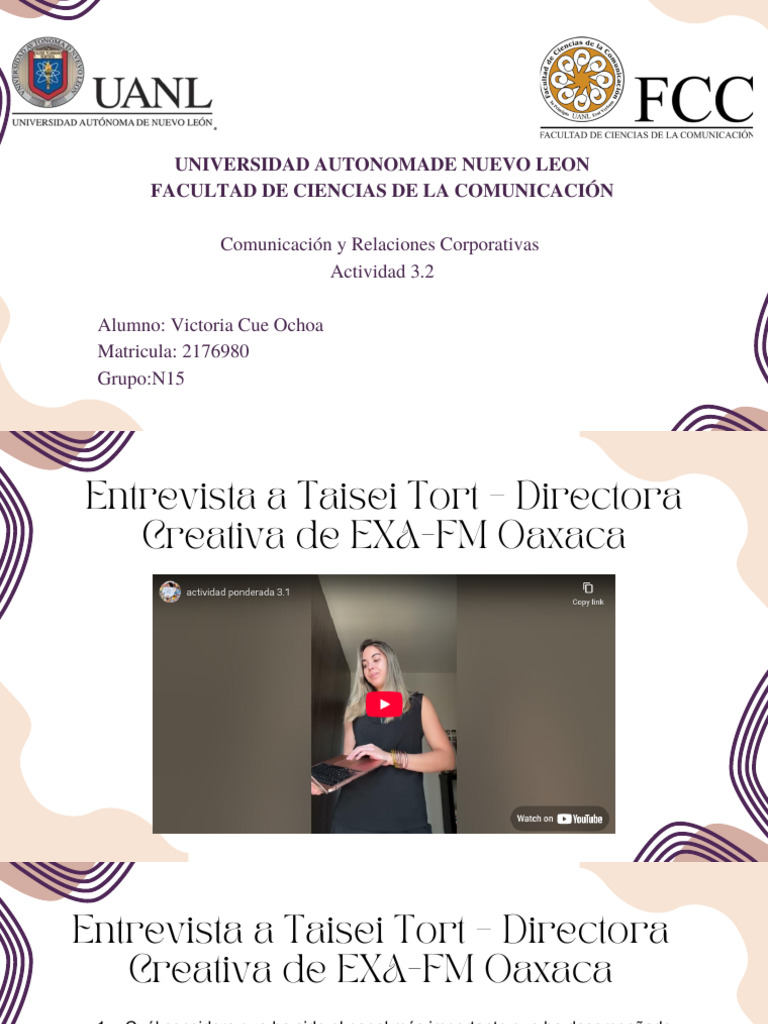 Cue Ochoa Victoria Act3.3 CYRC | PDF