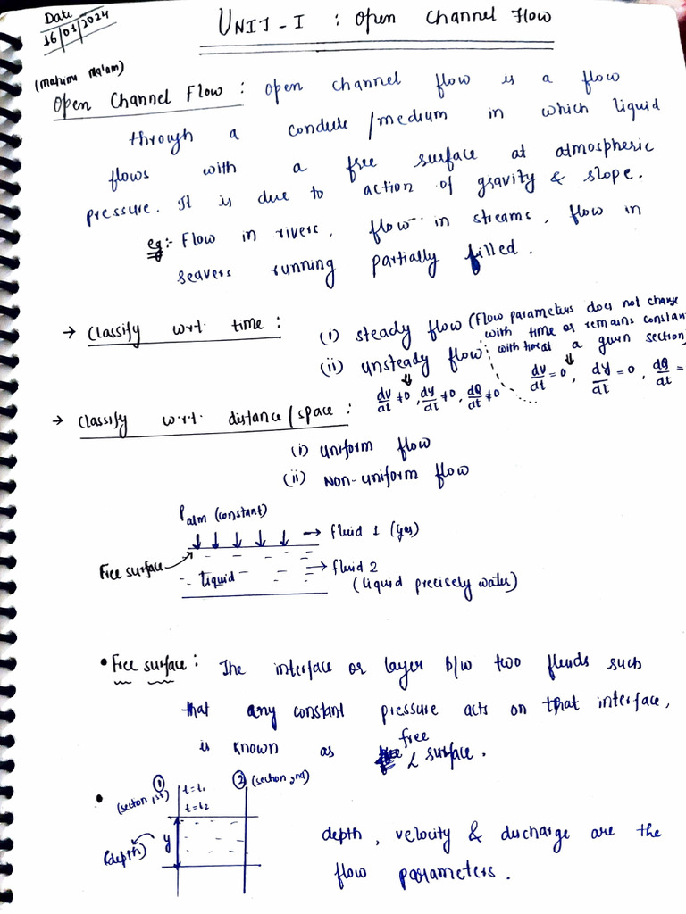 Hydraulics Notes | PDF