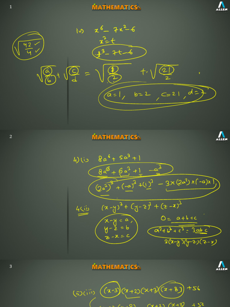 Polynomial Factorization and Remainders | PDF | Polynomial | Factorization