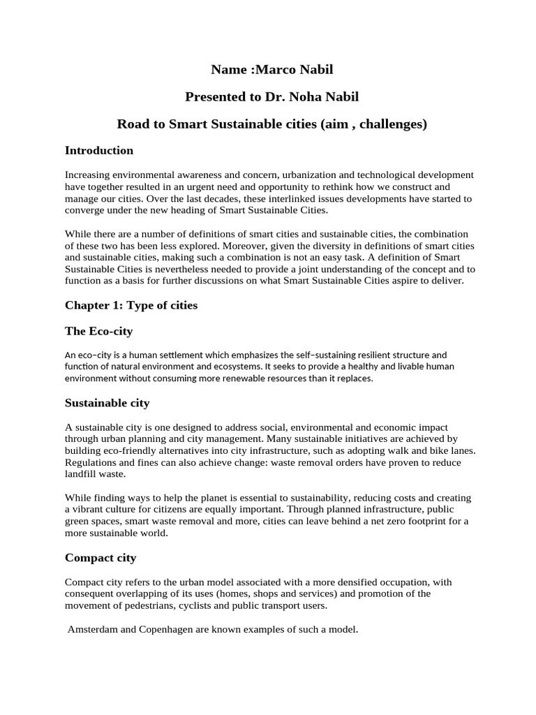 Smart Sustainable Cities | PDF | Green Building | Sustainable City