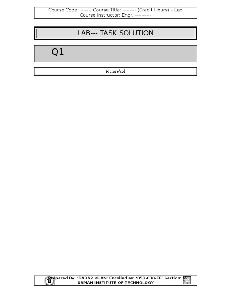 Lab Report Template | PDF | Computers