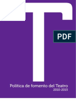 Política FomentoTeatro 2010-2015