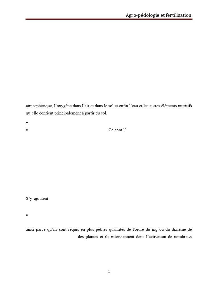 Agro-pédologie et fertilisation des sols | PDF | Fertilisant ...